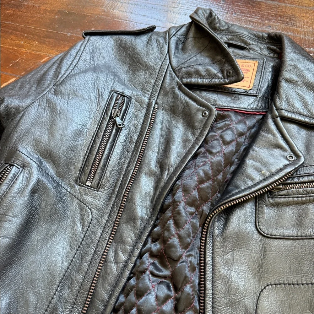 LEVI’S vintage leather biker jacket - Picture 3 of 10